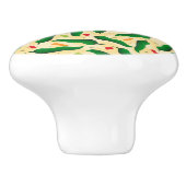 Fiesta Fun Green Chili Pattern Keramische Knop (Zijkant)