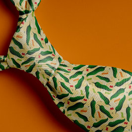 Fiesta Fun Green Chili Pattern Stropdas