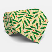 Fiesta Fun Green Chili Pattern Stropdas (Opgerold)