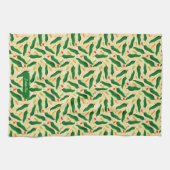 Fiesta Fun Green Chili Pattern Theedoek (Horizontaal)