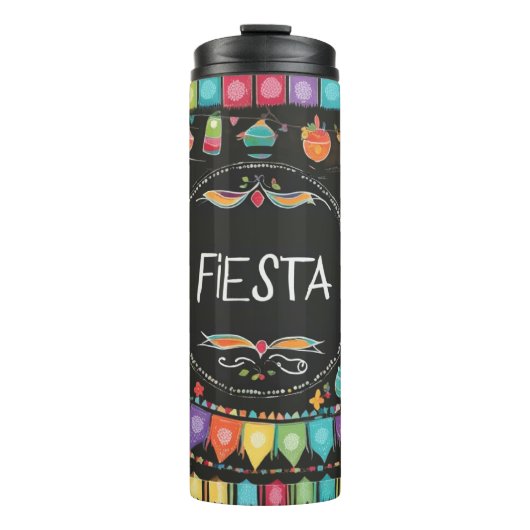 Fiesta Fun Print Thermosbeker (Voorkant)