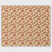 Fiesta Fun Red Chili Pattern Cadeaupapier (Vlak)