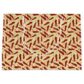 Fiesta Fun Red Chili Pattern Groot Cadeauzakje (Voorkant)