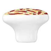 Fiesta Fun Red Chili Pattern Keramische Knop (Zijkant)