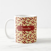 Fiesta Fun Red Chili Pattern Koffiemok (Links)