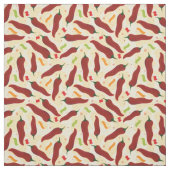 Fiesta Fun Red Chili Pattern Stof (Swatch)