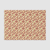 Fiesta Fun Red Chili Pattern Tissuepapier (Voorkant)