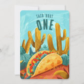 Fiesta Fun - 'Taco 'Over Een' Eerste Verjaardag Kaart (Voorkant)