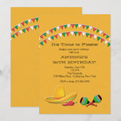 Fiesta Fun Uitnodiging (Voorkant / Achterkant)