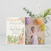 Fiesta Geen tijd om Siesta verjaardagsfeestje foto Kaart (Staand voorkant)