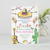 Fiesta Geen tijd voor Siesta mexican Birthday Kaart (Staand voorkant)