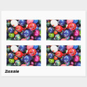 Fiesta geïnspireerd decor rechthoekige sticker (Vel)