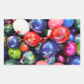 Fiesta geïnspireerd decor rechthoekige sticker (Voorkant)