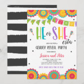 Fiesta Gender onthullen Hij of zij stelt gender va Kaart (Voorkant / Achterkant)