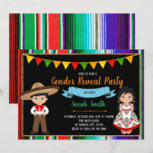 Fiesta gender onthult de uitnodiging van de partij (Voorkant / Achterkant)