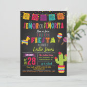 Fiesta Gender Reveal Invitation Kaart (Staand voorkant)