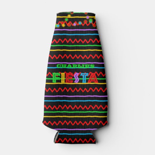 Fiesta gepersonaliseerde fles gezellig flesjeskoeler (Voorkant)