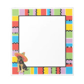 Fiesta German Shepherd Notitieblok (Voorkant)