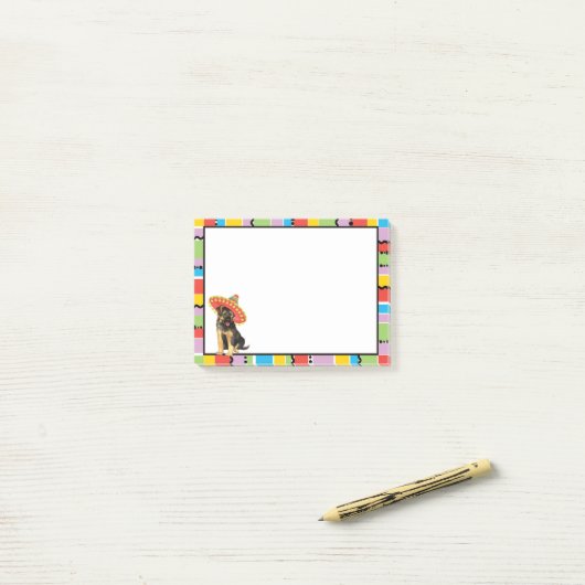Fiesta German Shepherd Post-it® Notes (Op bureau)