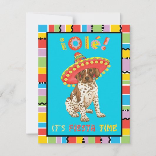 Fiesta German Shorthaired Pointer Kaart (Voorkant)