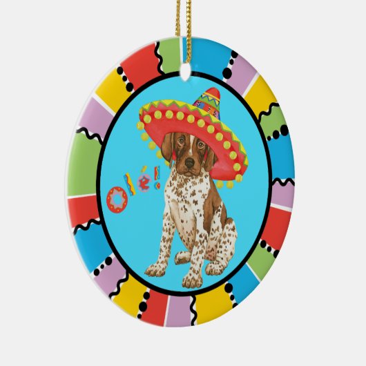 Fiesta German Shorthaired Pointer Keramisch Ornament (Rechts)