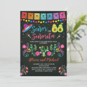 Fiesta Geslacht Onthulling Uitnodiging Señor of Se (Staand voorkant)