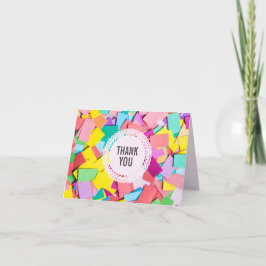 "Fiesta" - Gevouwen bruiloft - Hartelijk dank Bedankkaart