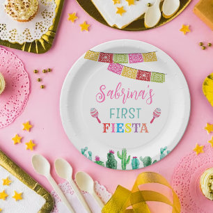 Fiesta Girl Birthday Mexican Paper Bord