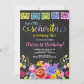 Fiesta girl waterverven kaart (Voorkant)