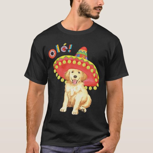 Fiesta Golden Retriever T-shirt (Voorkant)