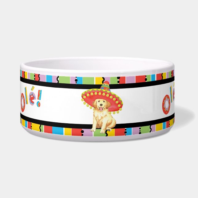 Fiesta Golden Retriever Voerbakje (Links)