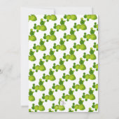 Fiesta Goud en Groen Baby shower Kaart (Achterkant)