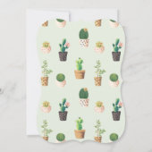 Fiesta Graduation Invitations Desert Cacti Kaart (Achterkant)