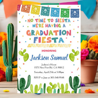 Fiesta Graduation Party Invitation Mexican Invite Kaart