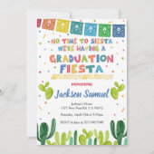 Fiesta Graduation Party Invitation Mexican Invite Kaart (Voorkant)