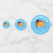 Fiesta Graduation Party Taco over een geweldige to Confetti (Achterkanten)