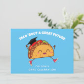 Fiesta Graduation Party Taco over een geweldige to Kaart (Staand voorkant)