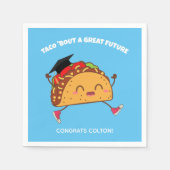 Fiesta Graduation Party Taco over een geweldige to Servet (Voorkant)