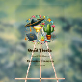 Fiesta Graduation Party Welkom Acryl Bord (Neutraal)
