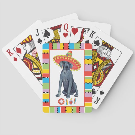 Fiesta Great Dane Pokerkaarten (Achterkant)