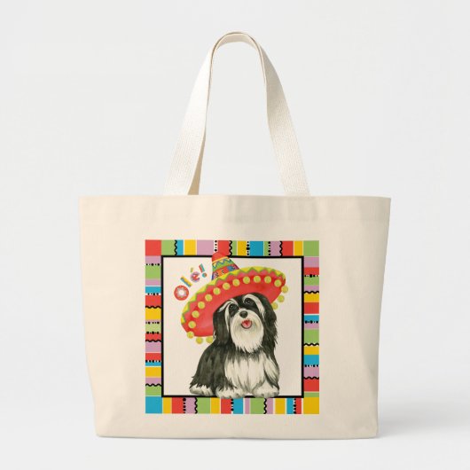 Fiesta Havanese Grote Tote Bag (Voorkant)