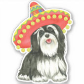 Fiesta Havanese Vinyl Sticker (Voorkant)