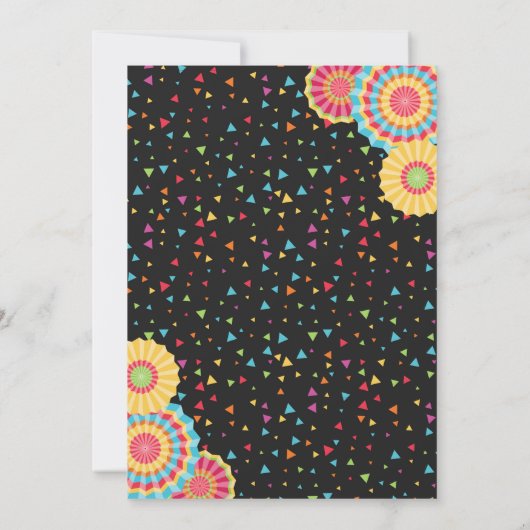 Fiesta He of she-esta Invitation Mexican Kaart (Achterkant)