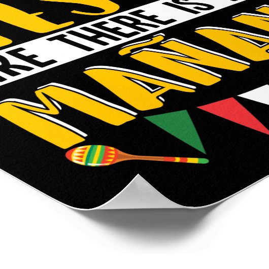 Fiesta heeft geen Manana Cinco de Mayo Poster (Hoek)