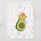 Fiesta Heilige Guacamole Baby shower Kaart (Achterkant)