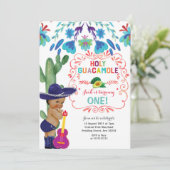 Fiesta Heilige Guacamole Birthday Baby Kaart (Staand voorkant)