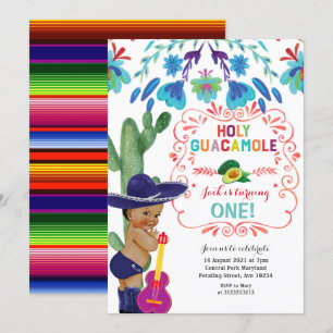 Fiesta Heilige Guacamole Birthday Baby Kaart