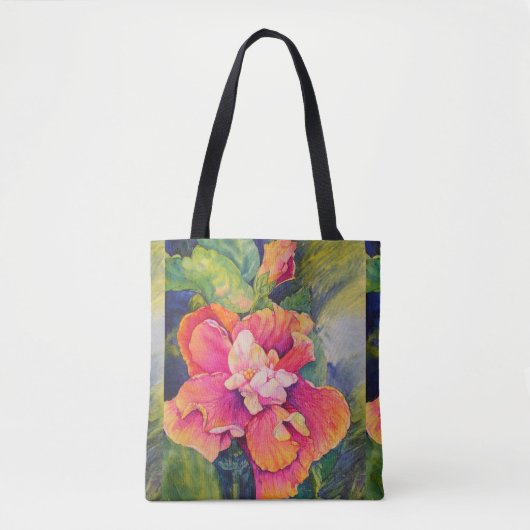 Fiesta Hibiscus Tote Bag (Voorkant)