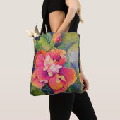 Fiesta Hibiscus Tote Bag (Dichtbij)