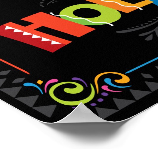 Fiesta HOLA Party Sign Print (Hoek)